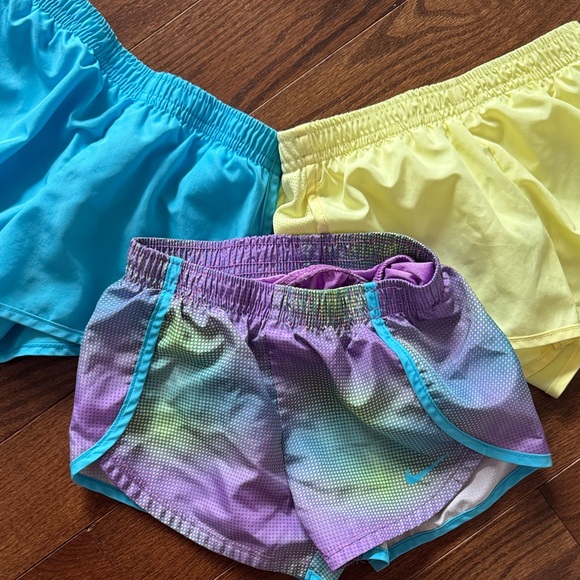 Nike Blue, Yellow, and Multicolor Shorts Trio - Picture 1 of 5